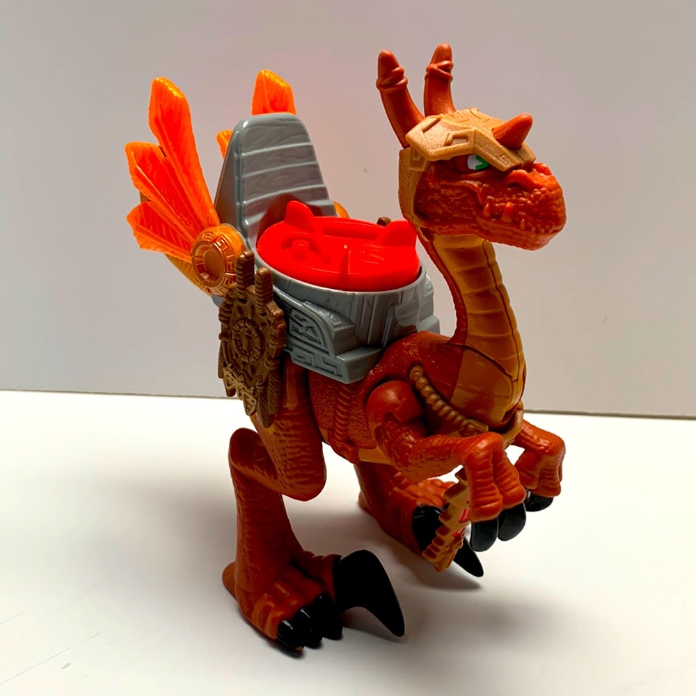 Fisher Price Mattel Imaginext Dino Fortress Raptor Dinosaur 7” 2014
